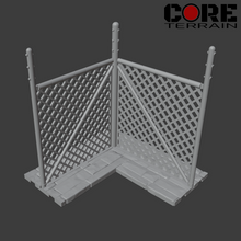 Load image into Gallery viewer, Assembled fence corner.